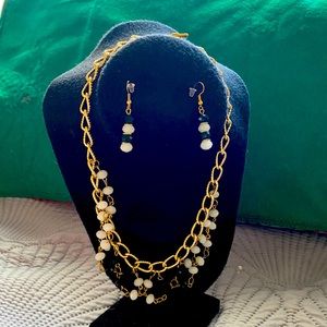 Black and white chocked style necklace